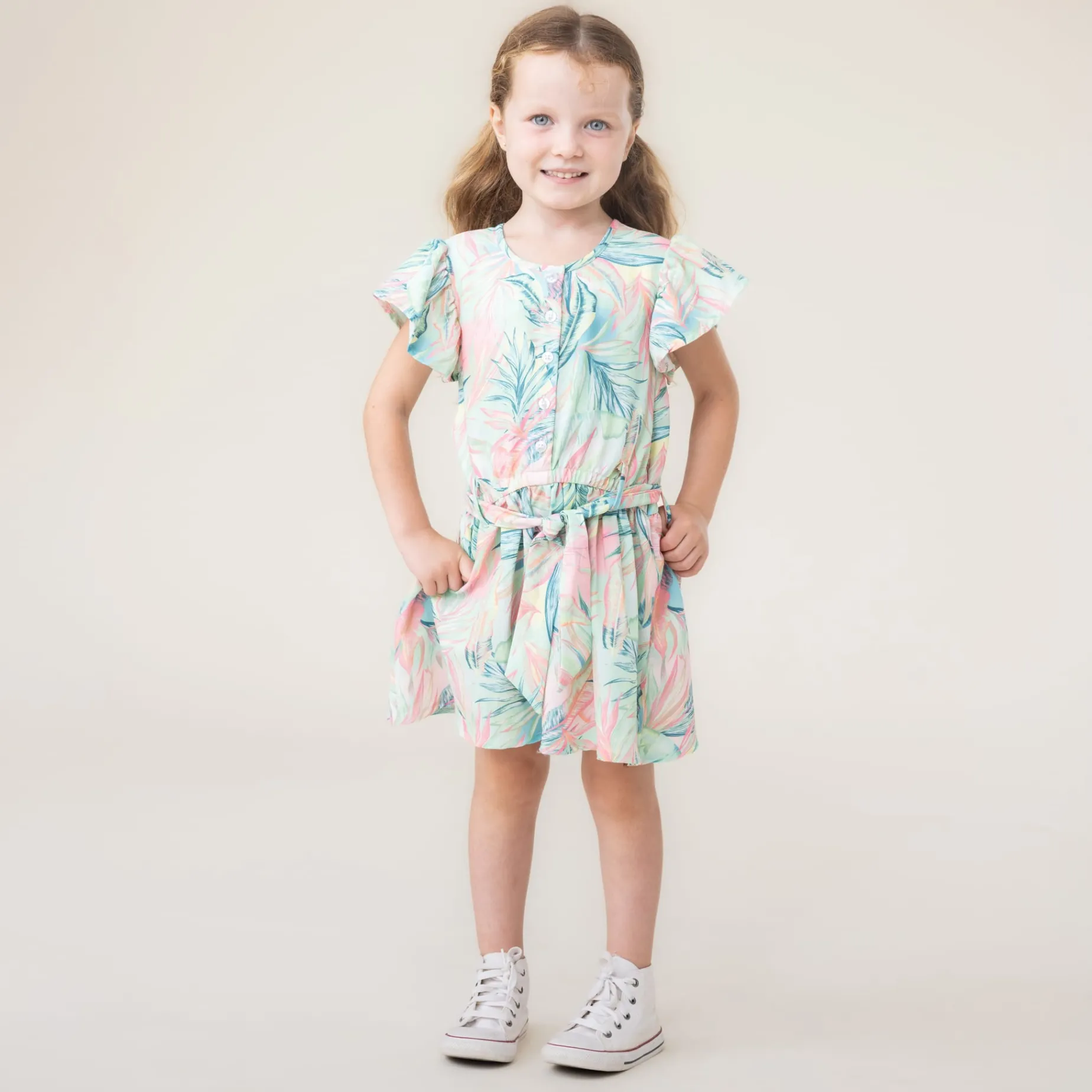 Aloha Belted Dress 2-12