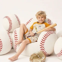 Baseballs Pajama Set 2-6