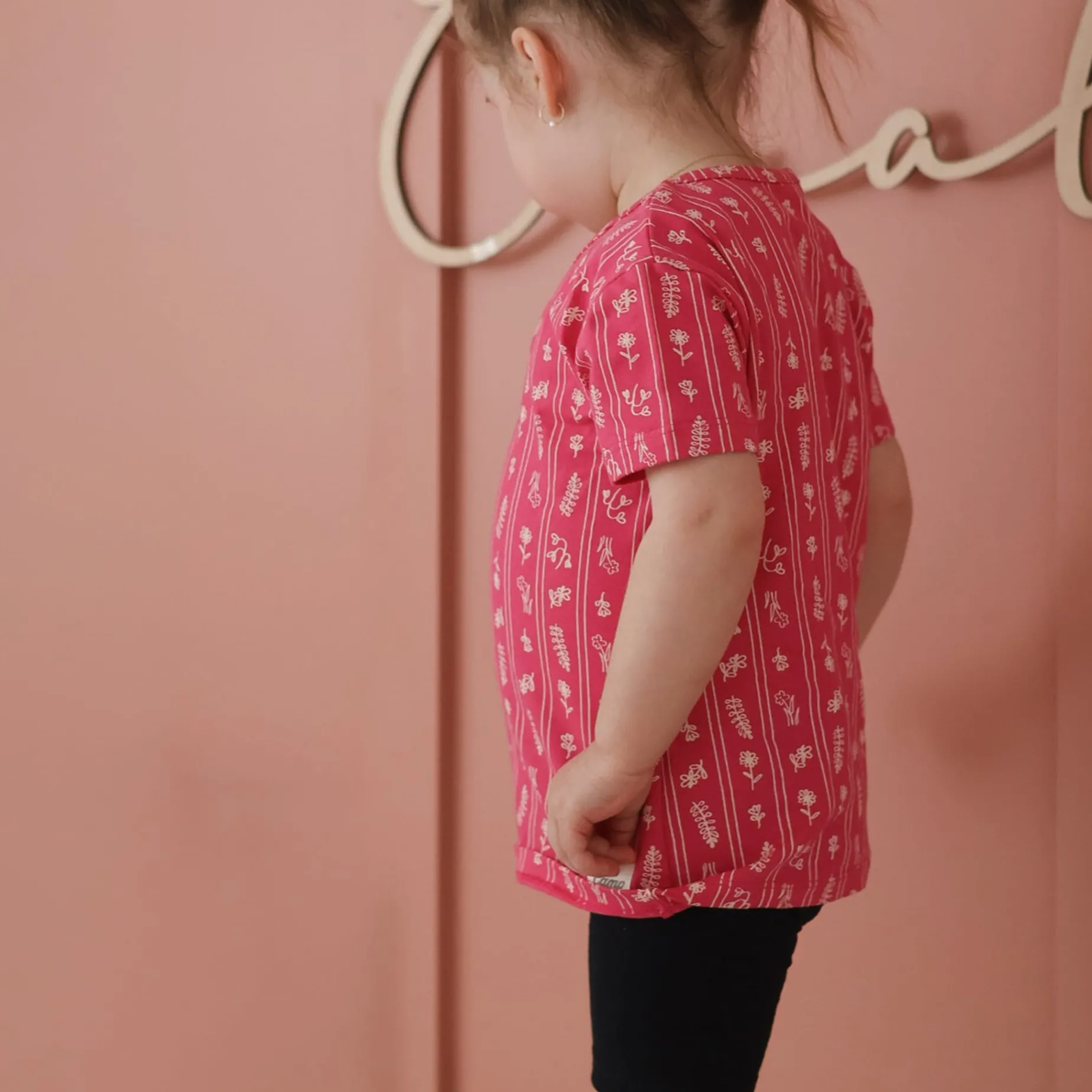 Black Solid Biker Short 2-8y