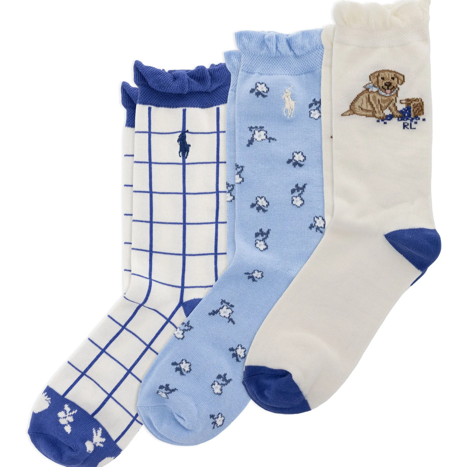 Blueberry Dog Socks (3) 4-11y