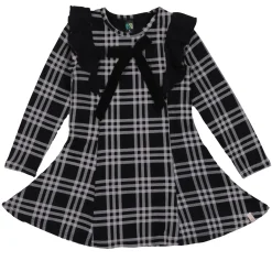 Bow Plaid Dress 2-12