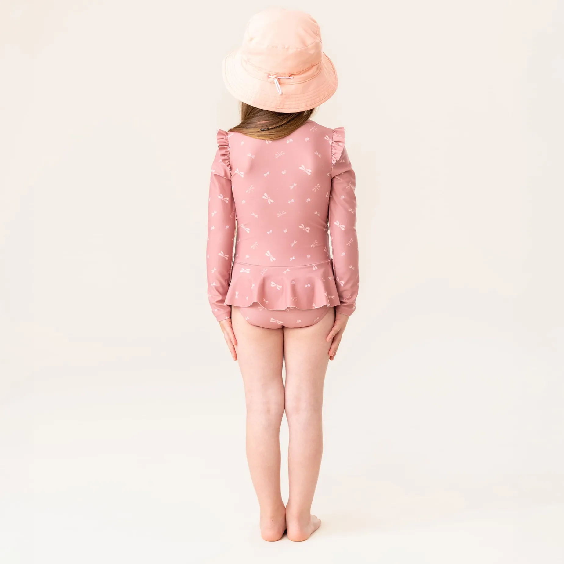 Bows Ls Uv Swimsuit 2-6