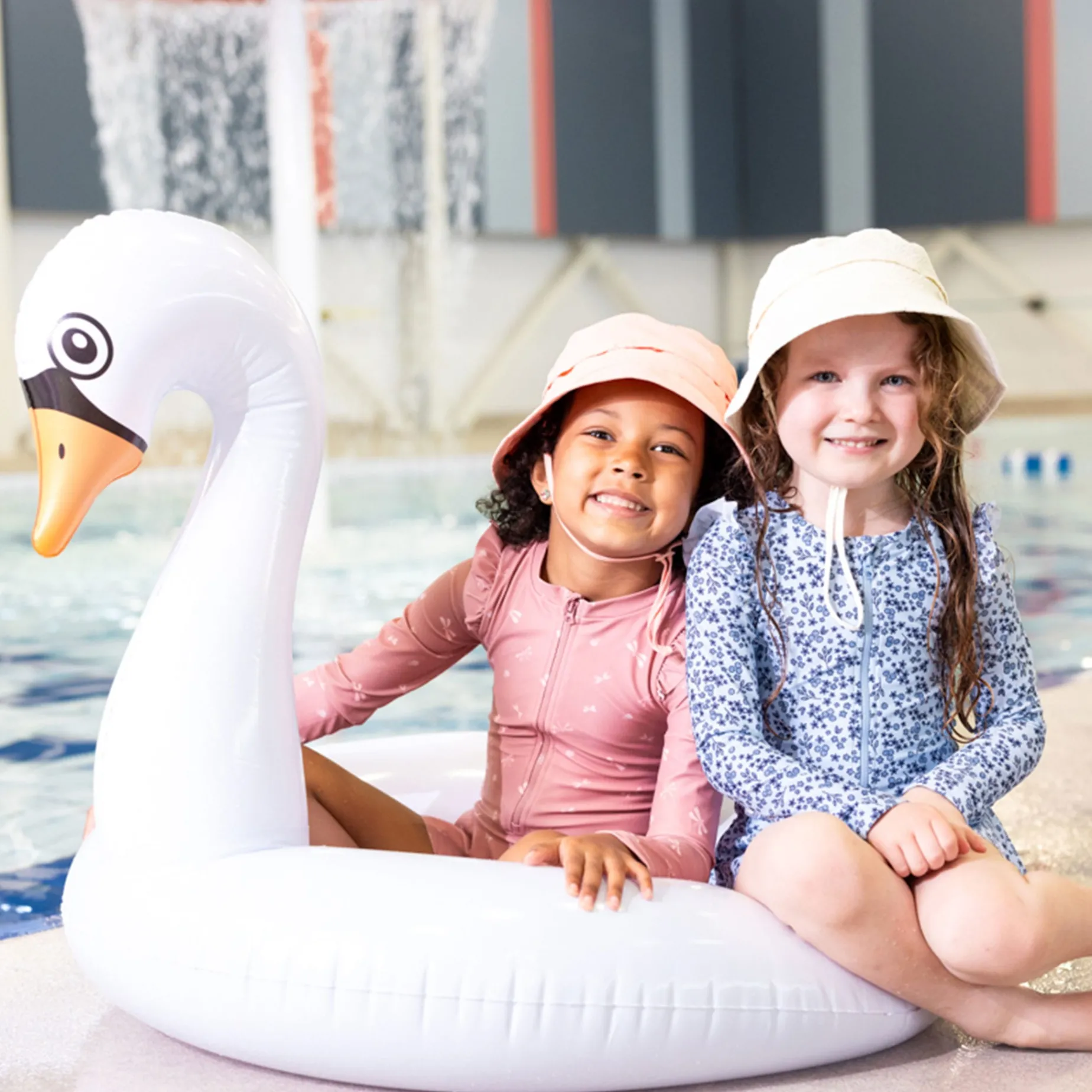 Bows Ls Uv Swimsuit 2-6