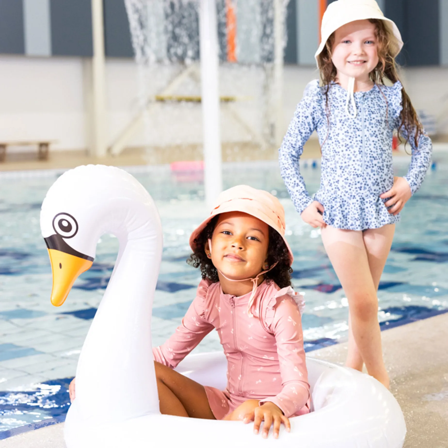 Bows Ls Uv Swimsuit 2-6