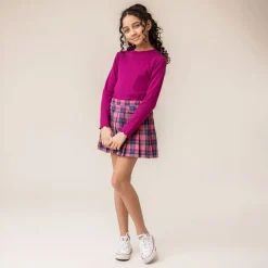 Campus Plaid Skirt 2-12