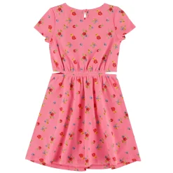 Charm Printed Rib Dress 7-14y