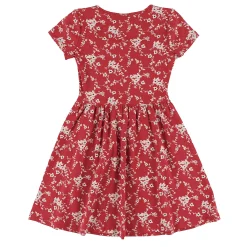 Cherries Flowers Rib Dress7-14