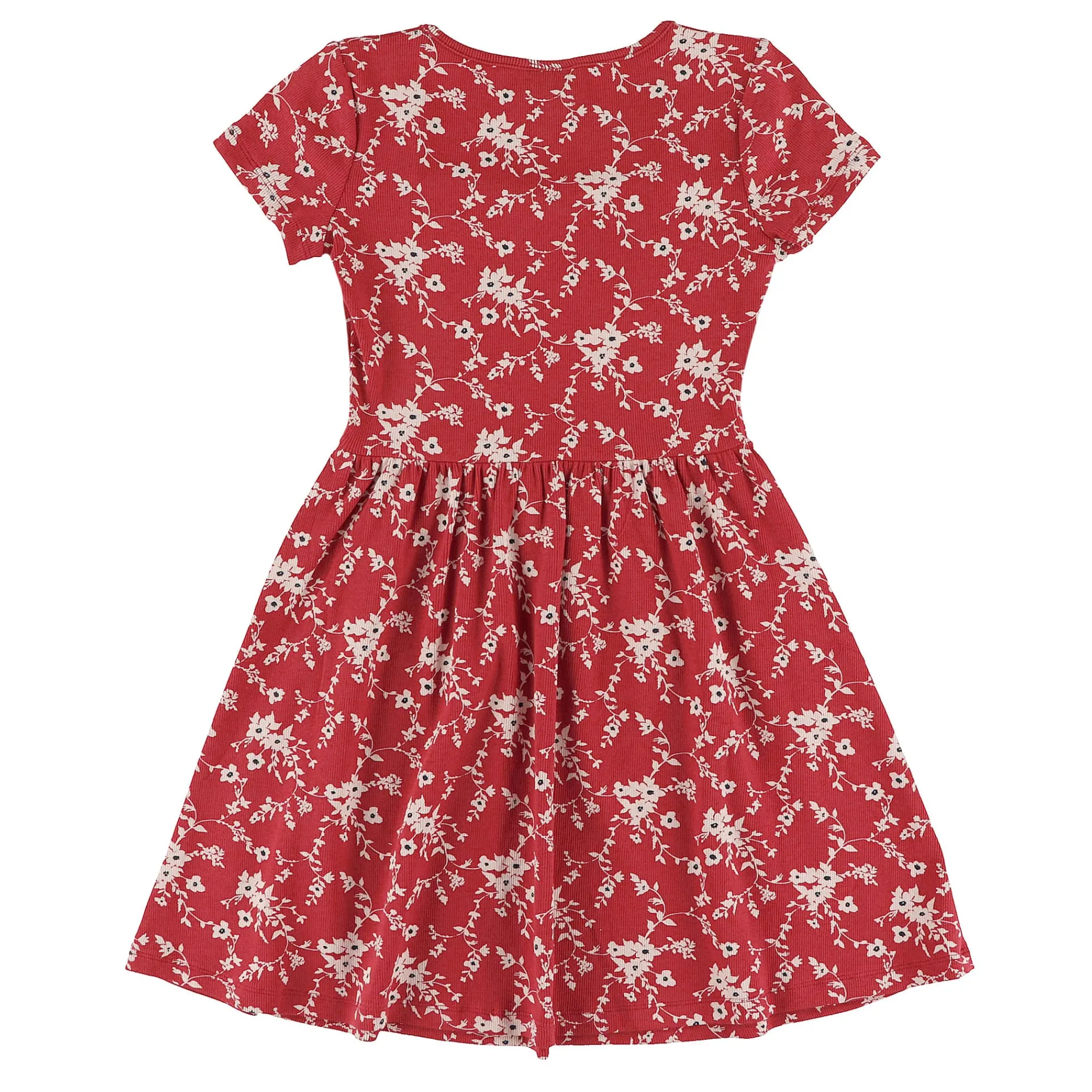 Cherries Flowers Rib Dress7-14