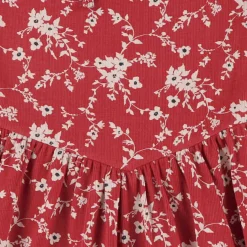 Cherries Flowers Rib Dress7-14