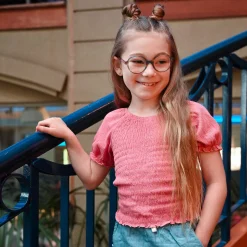 Cherries Pink Top 7-14