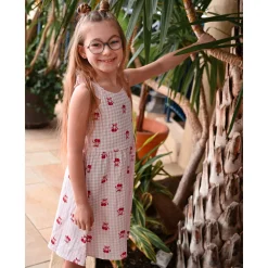 Cherries Vichy Dress 7-14y