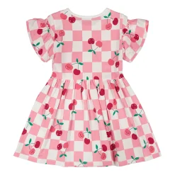 Cherry Check Dress 3-6