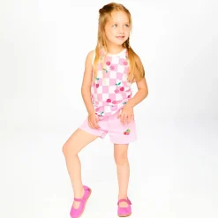 Cherry Pink Denim Short 7-10