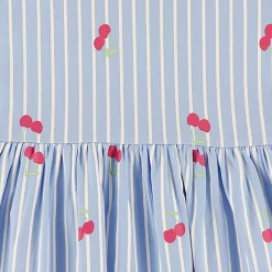 Cherry Stripe Dress 2-8y