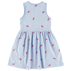 Cherry Stripe Dress 2-8y