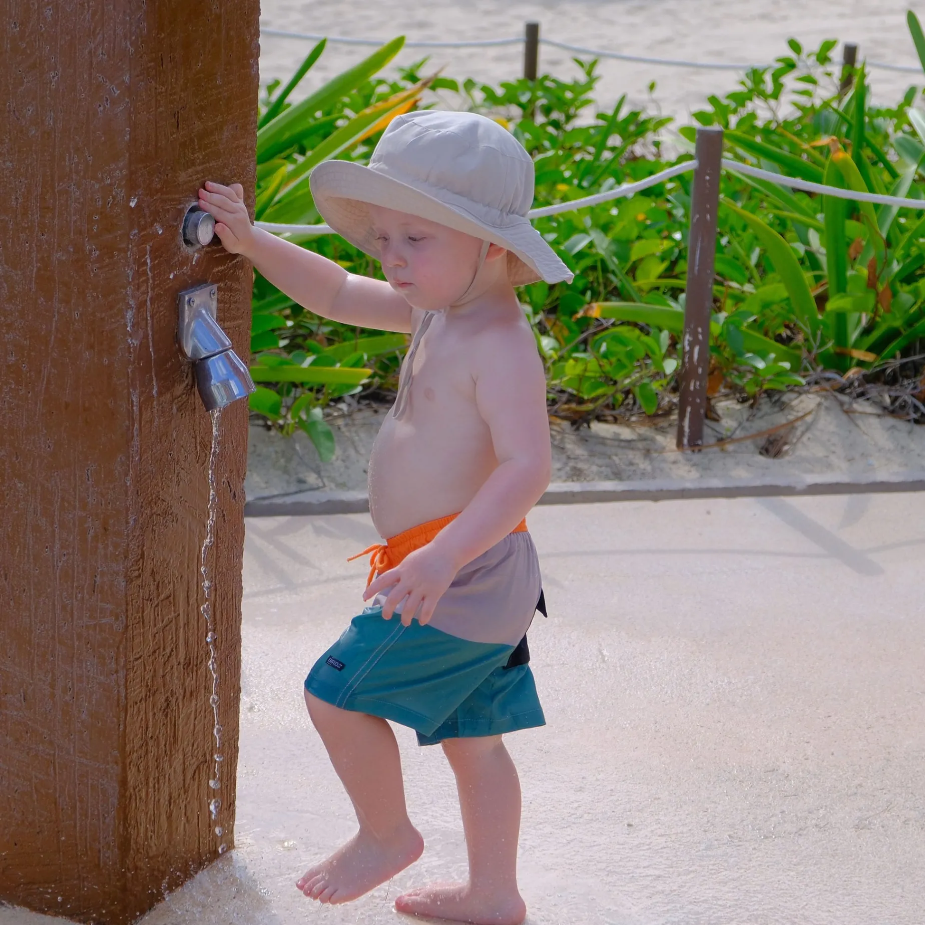 Colorblock Uv Swim Shorts 2-10