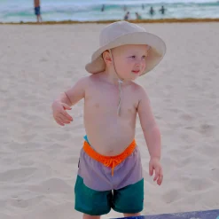 Colorblock Uv Swim Shorts 2-10