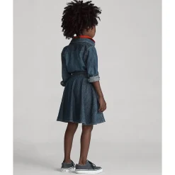 Denim Shirt Dress 2-6x