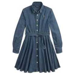 Denim Shirt Dress 7-16y