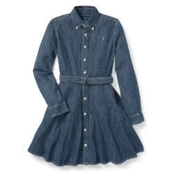 Denim Shirt Dress 7-16y