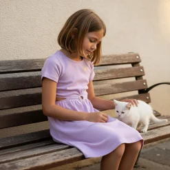 Dolce Vita Lilac Rib Dress7-14