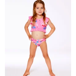 Flamingo Two Piecess Swimsuit 2-6y