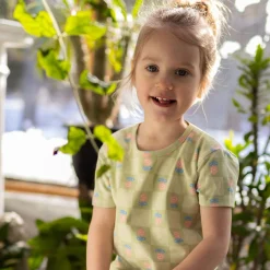 Floral Check T-shirt 2-8y