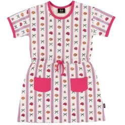 Flower Stripe Dress 2-10y