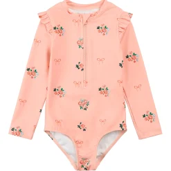 Flowers Long Sleeve UV Swimsuit 3-6y