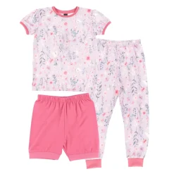 Flowers 3pc Pajamas 2-12