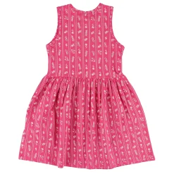 Flowers Stripe Dress 2-8y