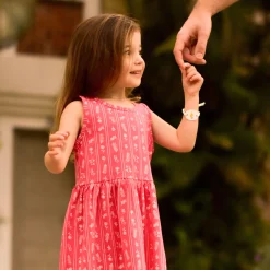 Flowers Stripe Dress 2-8y