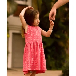 Flowers Stripe Dress 2-8y