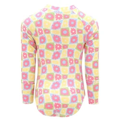 Groovy Flowers Long Sleeves Swimsuit 2-14y