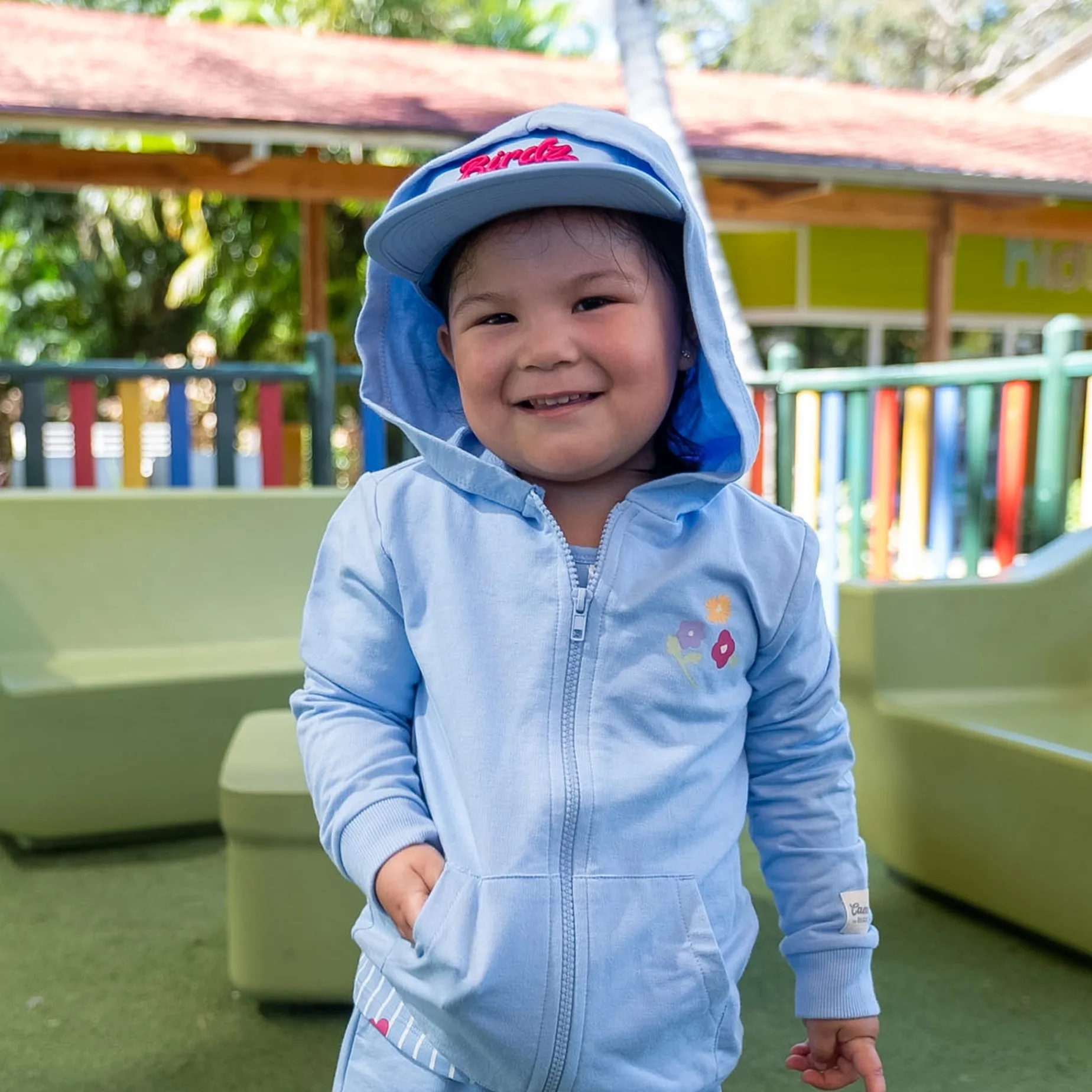 Heart Flower Hoodie 2-8y