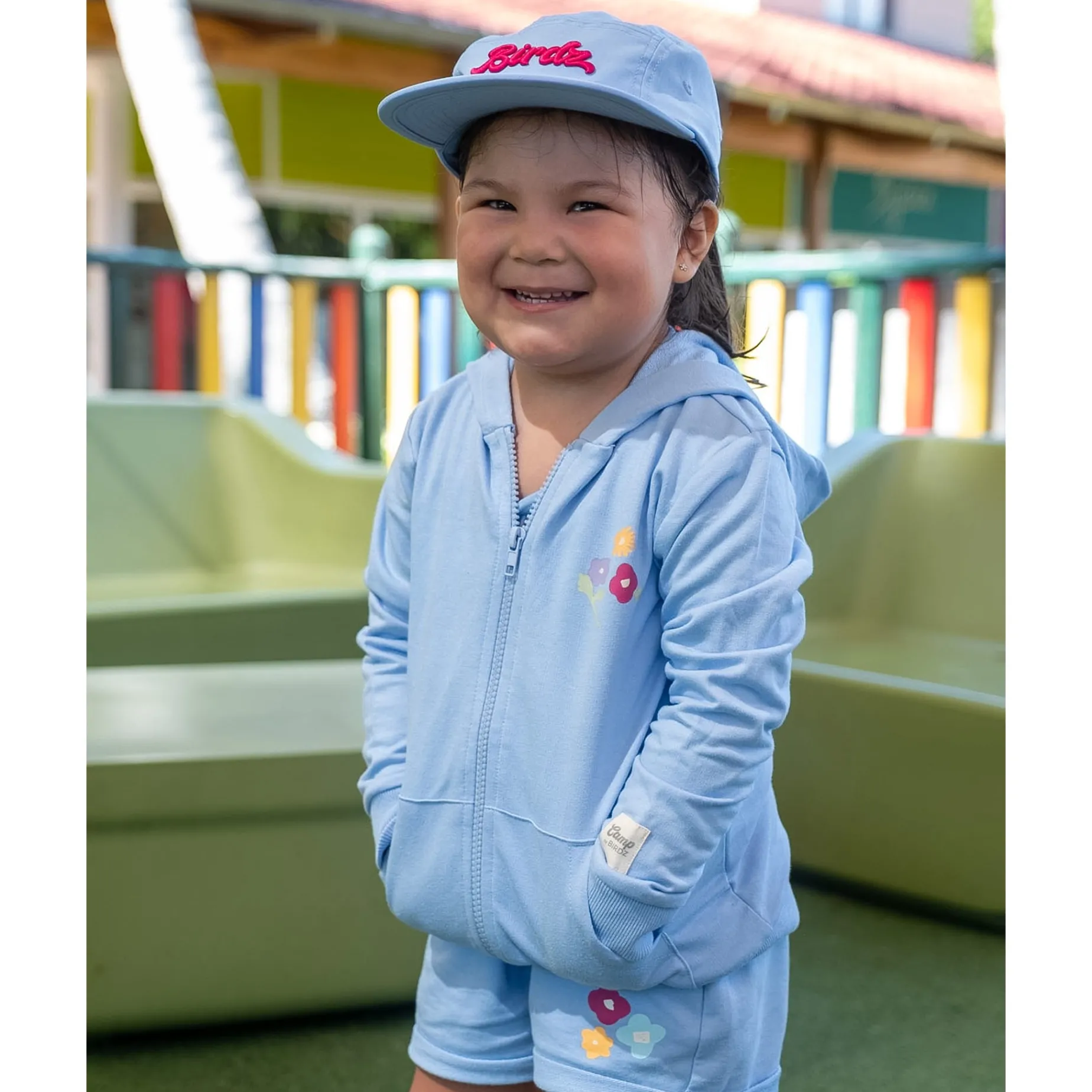 Heart Flower Hoodie 2-8y