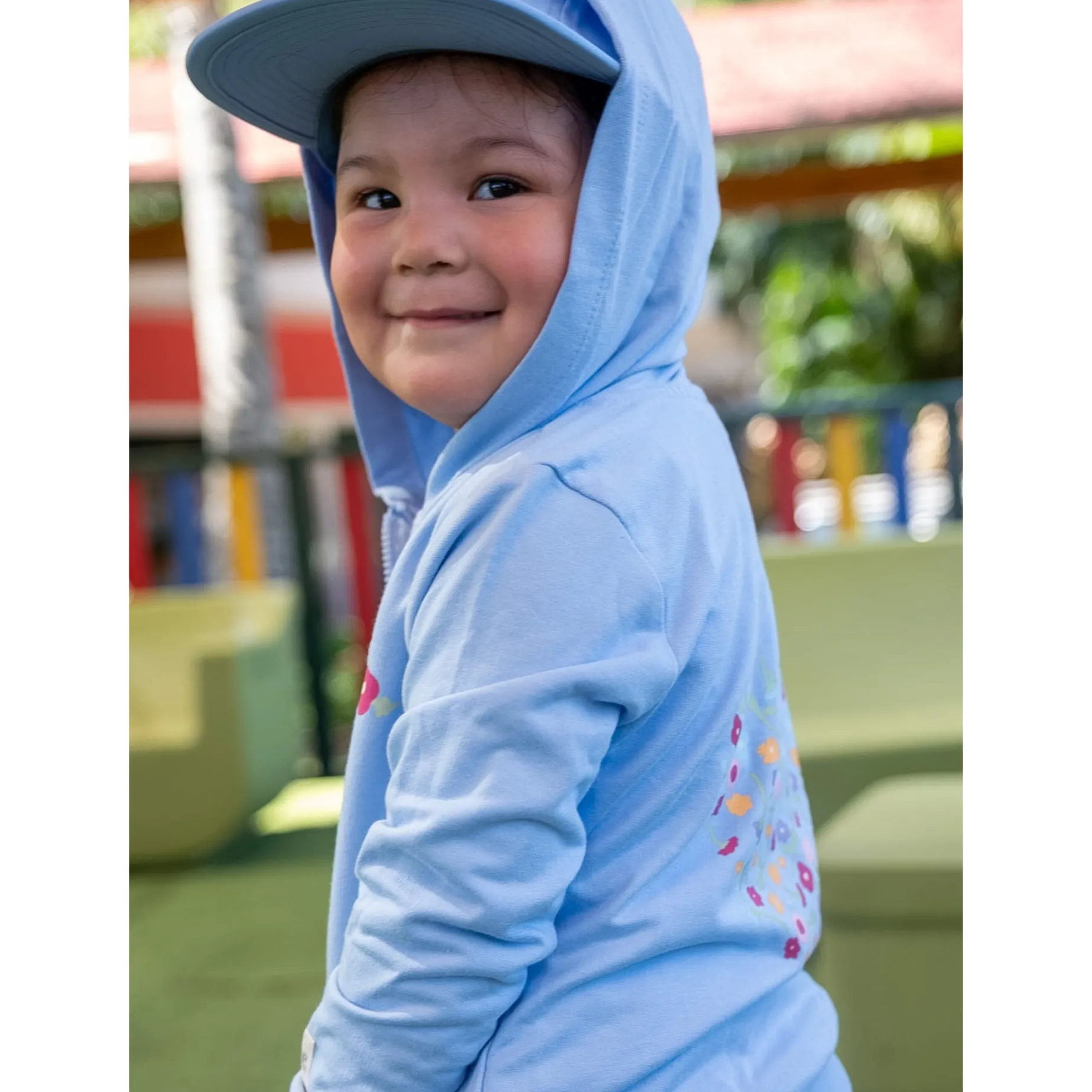 Heart Flower Hoodie 2-8y