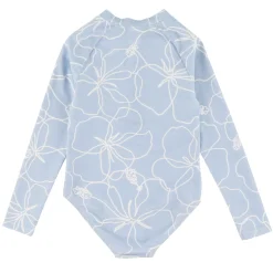 Hibiscus Long Sleeve Swimsuit 2-14y