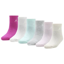 Jordan Ankle Socks 6pck 3j-7j