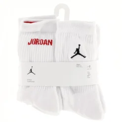 Jordan Crew Socks (6) sizes: 3j-7j