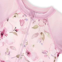 Lilac Flowers Swimsuit 2-6