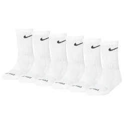 Nike Crew Socks (6) Sizes 7e-10e
