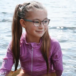 Palm Trees Long Sleeve Swimsuit 2-14