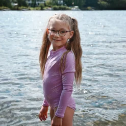 Palm Trees Long Sleeve Swimsuit 2-14