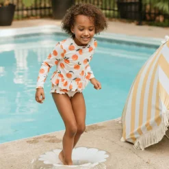 Peaches 2 Piece Long Sleeve Swimsuit 2-5y