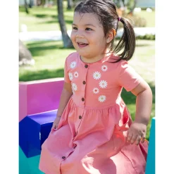 Picnic Coral Dress 2-8y