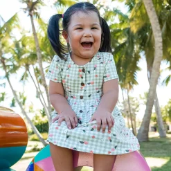 Picnic Peaches Dress 2-8