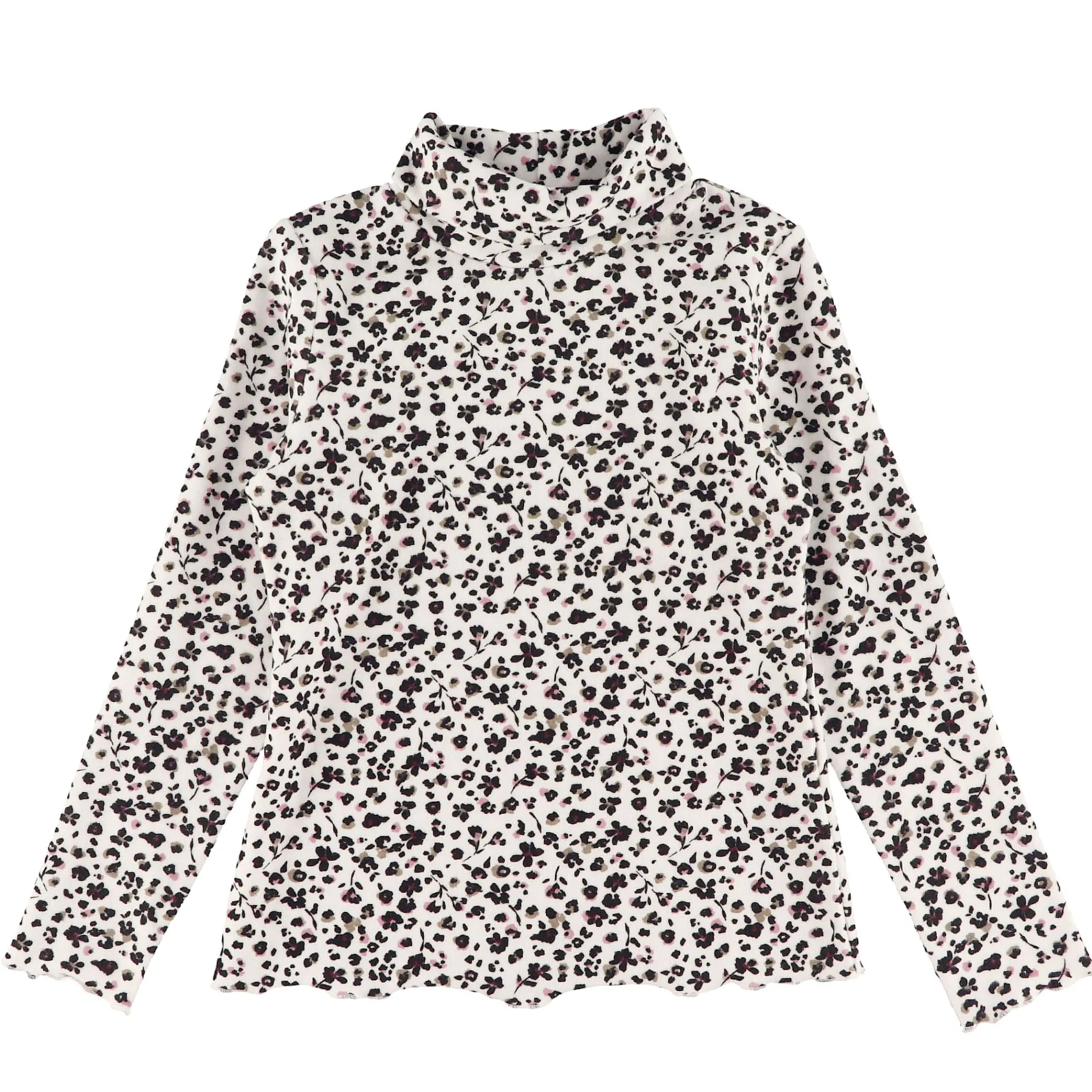 Romance Floral Turtle Neck7-14