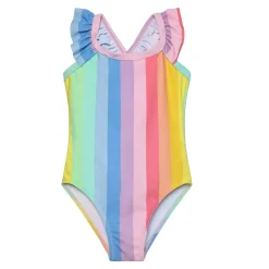 Stripe Uv Swimsuit 2-8