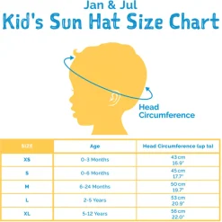 Striped Cotton UV Hat 2-5y